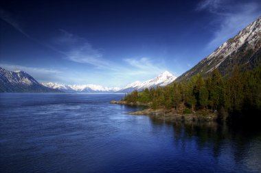 View of the Turnagain Arm Alaska clipart