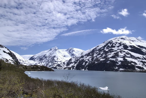 Portage gletsjer in alaska — Stockfoto