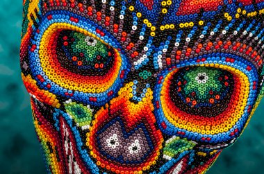 Beaded skull eyes clipart