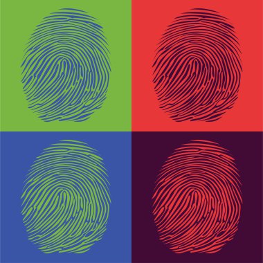 Fingerprints detailed clipart