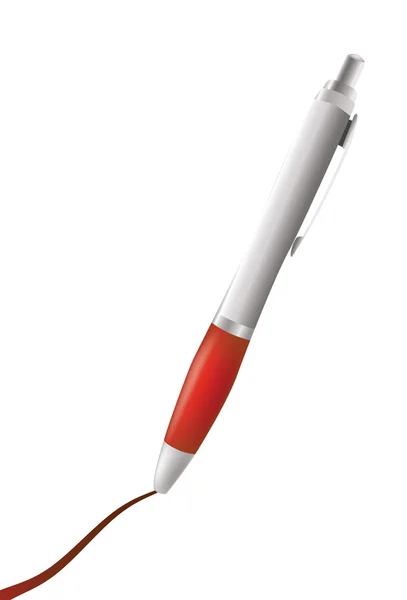 Metalik yazma kalemi — Stok Vektör