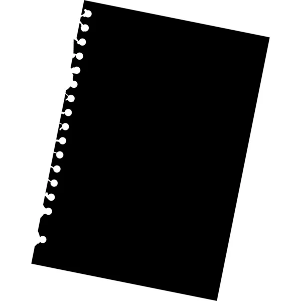 Prázdný Poznámkový blok papíru — Stockový vektor