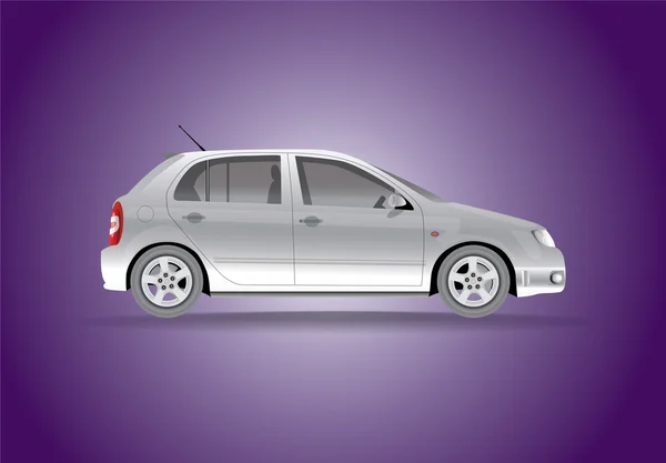 Автомобіль збоку - реалістична ілюстрація — стоковий вектор