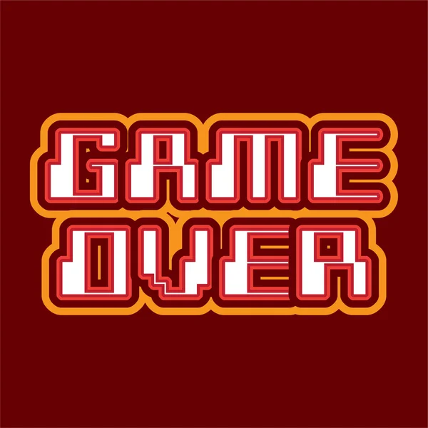 Game over concept — Stock Vector