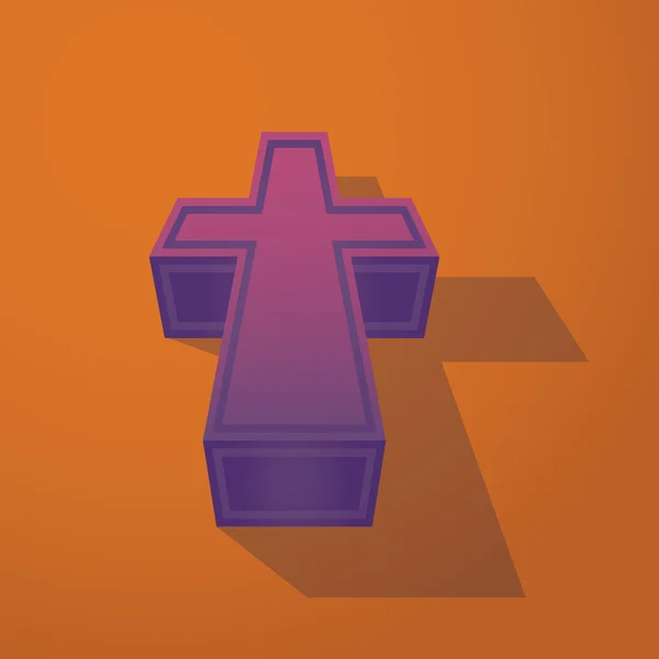 Croix chrétienne — Image vectorielle