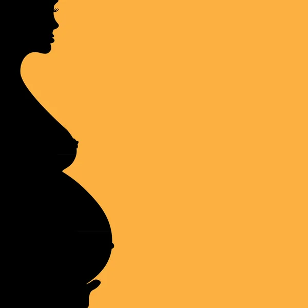 Έγκυος γυναίκα γυμνή — Διανυσματικό Αρχείο