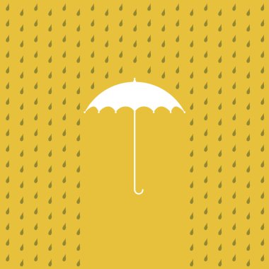 Raining on a umbrella