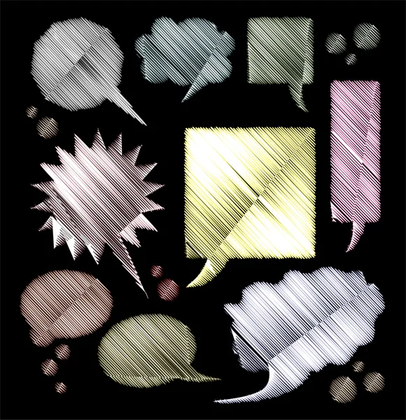 Burbujas de color para texto — Archivo Imágenes Vectoriales