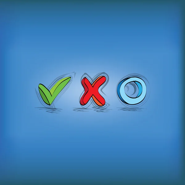 Symboles pour la liste de contrôle — Image vectorielle