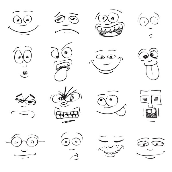 Emotions on faces