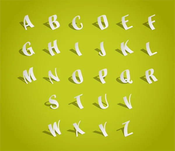 Fonte Alphabet — Image vectorielle
