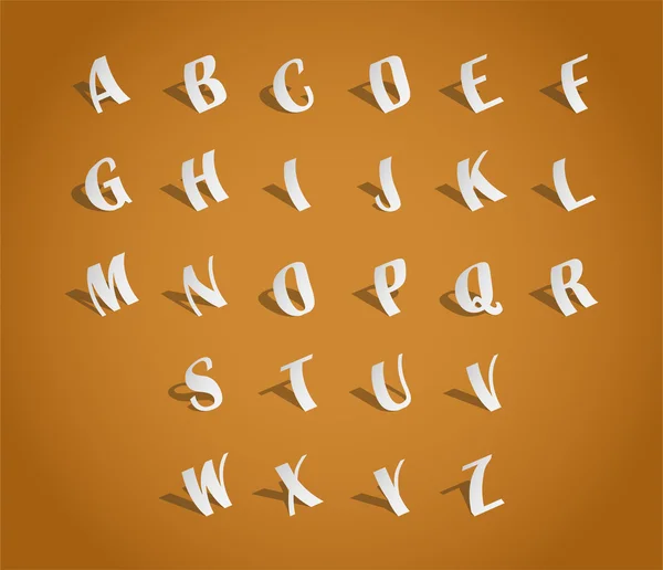 Alfabe yazı tipi — Stok Vektör