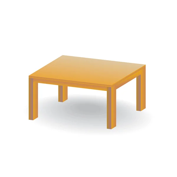 Mesa de madera vacía — Vector de stock