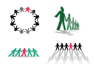 Human figures clipart