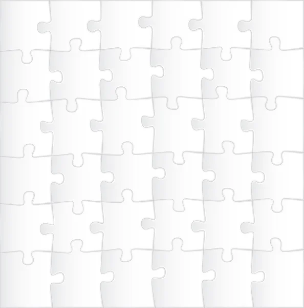 Blank puzzle template — Stock Vector