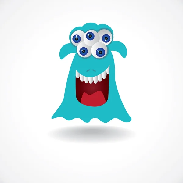 Kreatur Monster mit fünf Augen — Stockfoto