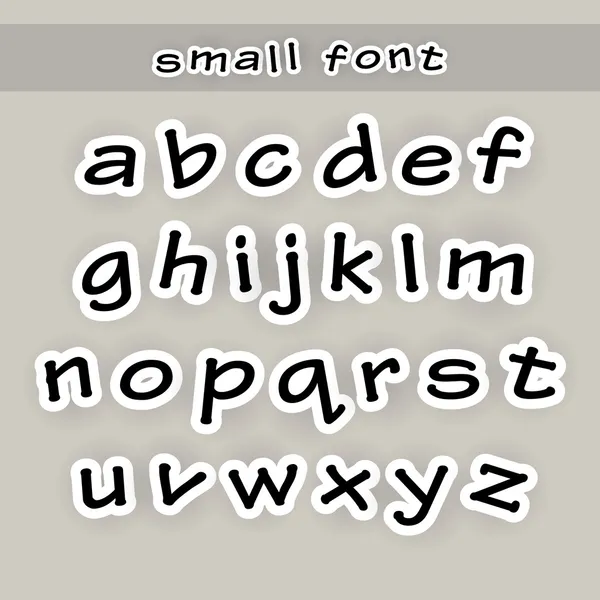 Cut of paper alphabet font — Stock Photo, Image