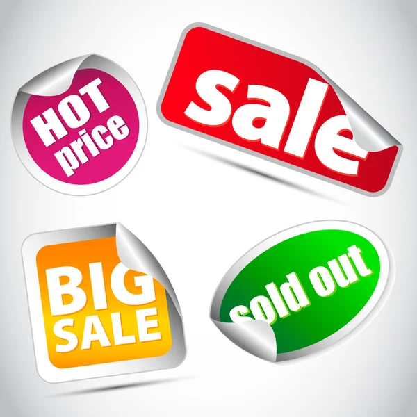 Promo sale stickers — Stock Photo, Image