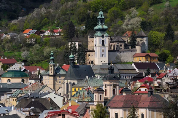 Banska Stiavnica cidade mineira histórica Eslováquia — Fotografia de Stock