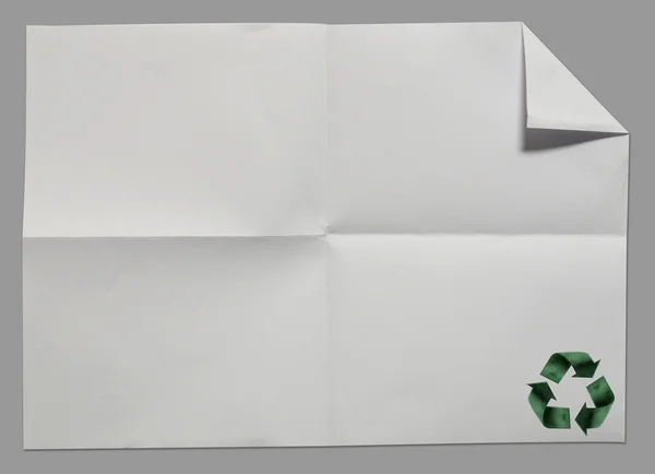 Переработанная бумага ручной работы палка на старой бумаге — стоковое фото