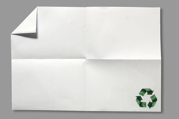 Bâton artisanal en papier recyclé sur vieux papier — Photo