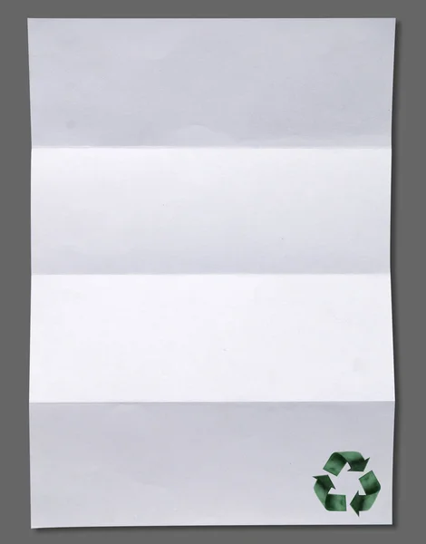 Recyklingu papieru rzemiosła kij na stary papier — Zdjęcie stockowe