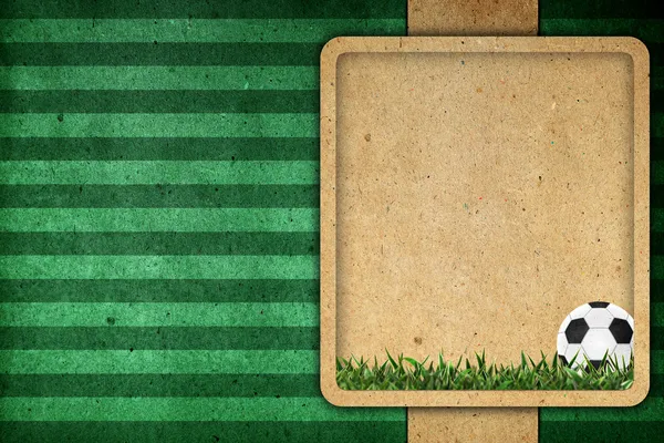 Старый бумажный футбол 2012 — стоковое фото