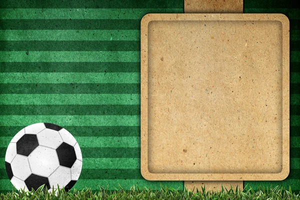Старий паперовий футбол 2012 — стокове фото