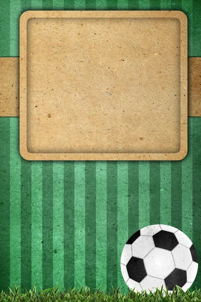 Старый бумажный футбол 2012 — стоковое фото