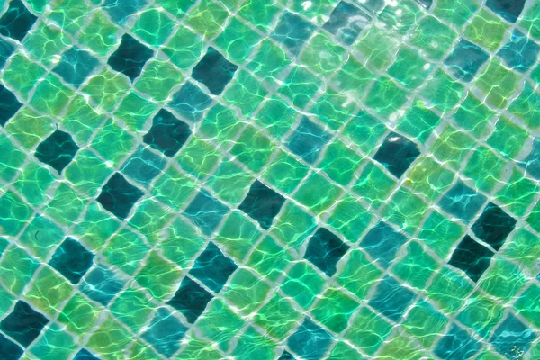 スイミング プールのきれいな水の波状のパターンの背景 — ストック写真