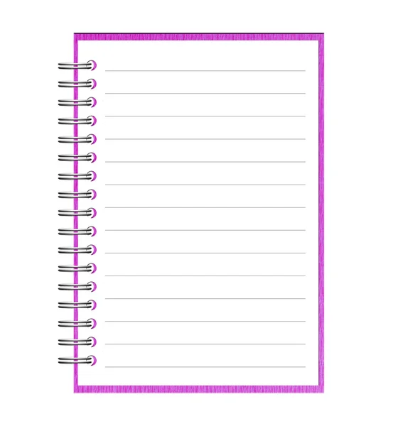 Blankt papper med anteckningsbok och penna — Stockfoto