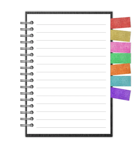 Papel en blanco con cuaderno y lápiz —  Fotos de Stock
