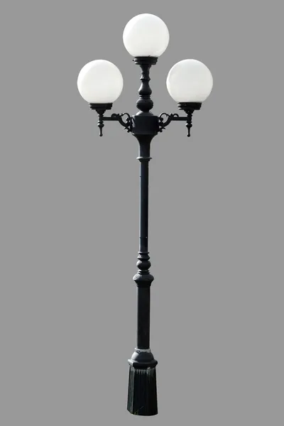 Lamp post straat weg lichte stok geïsoleerd — Stockfoto