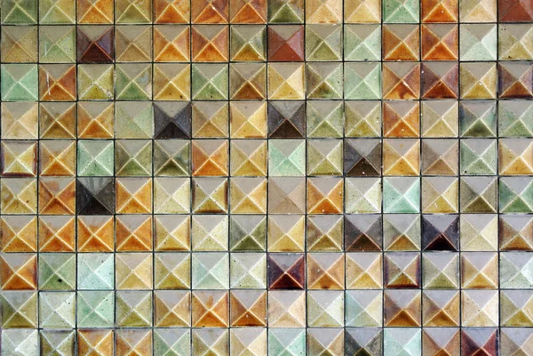 Textura pozadí dlaždice hnědá mozaika — Stock fotografie