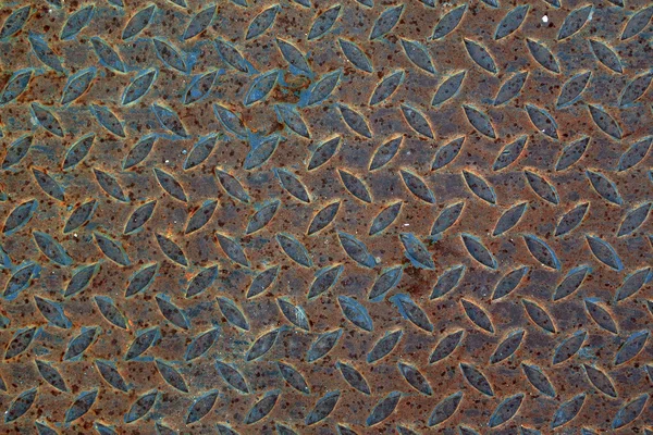 Old pattern style of steel floor for background — Stock Photo, Image