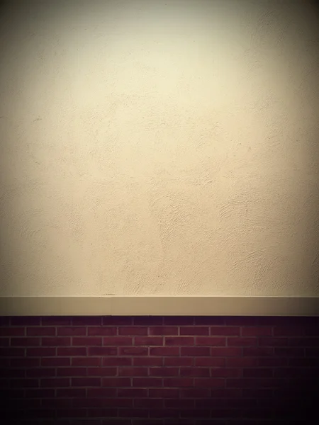 ビンテージ スタイル テキスト用のスペースを持つ古い不潔なれんが造りの壁 — ストック写真