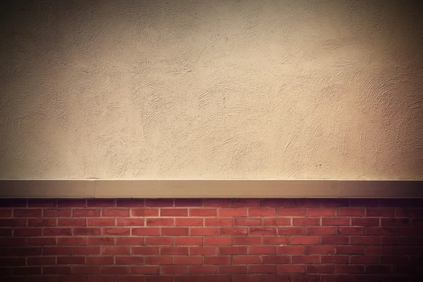 Старая гранж кирпичная стена с местом для текста, винтажный стиль — стоковое фото