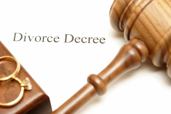 Boşanma belgeleri — Stok fotoğraf