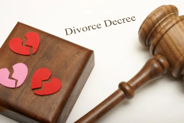 Rozvodové papíry — Stock fotografie