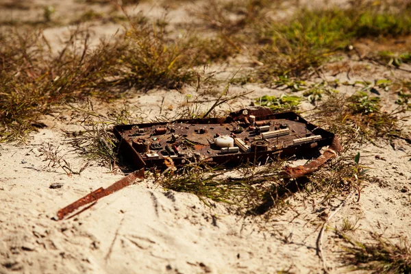 stock image Garbage on a beach