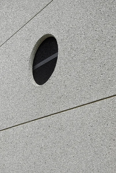 Circle on modern building — Stock Photo, Image