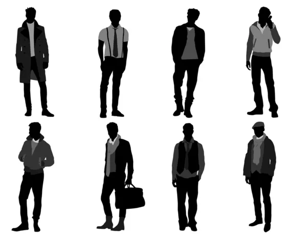 男性时尚 — 图库矢量图片