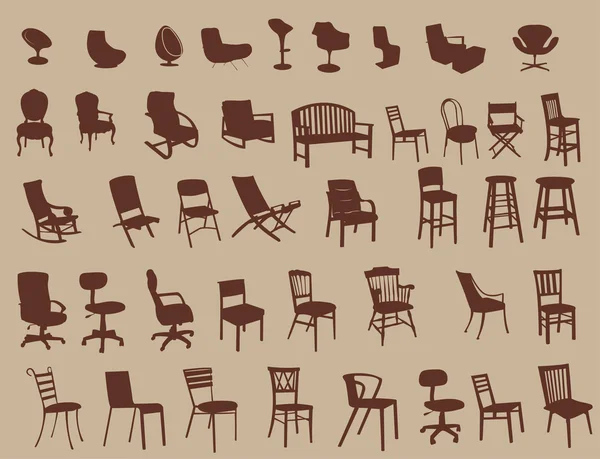 Cadeiras —  Vetores de Stock