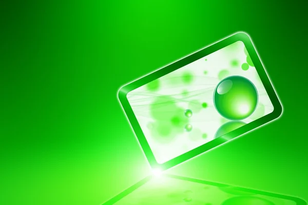 Abstraktes grünes Smartphone — Stockfoto