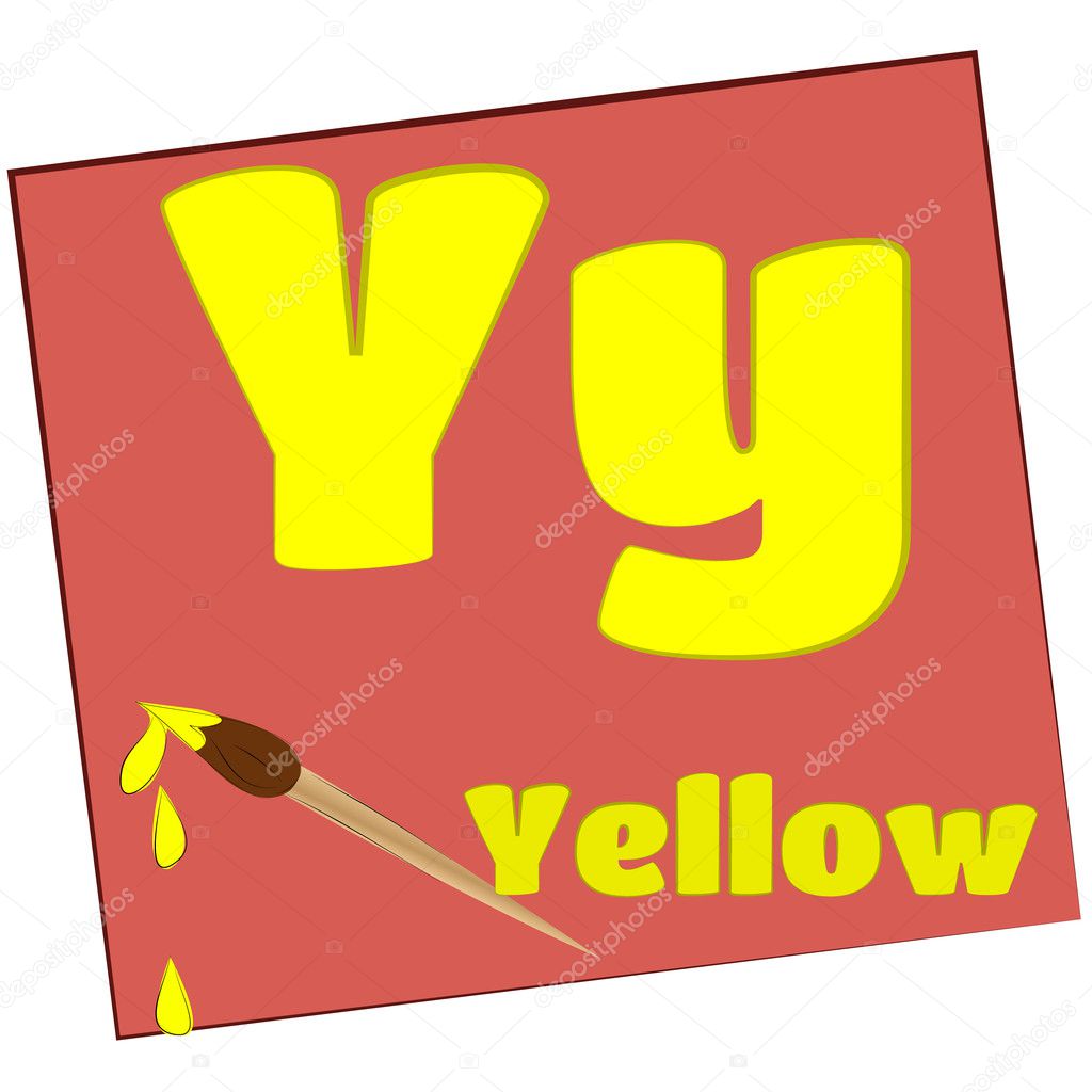 Y-yellow/Colorful alphabet letters