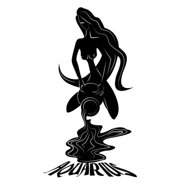 Aquarius/Elegant zodiac sign clipart