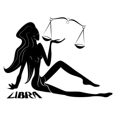 Libra/Elegant zodiac sign clipart