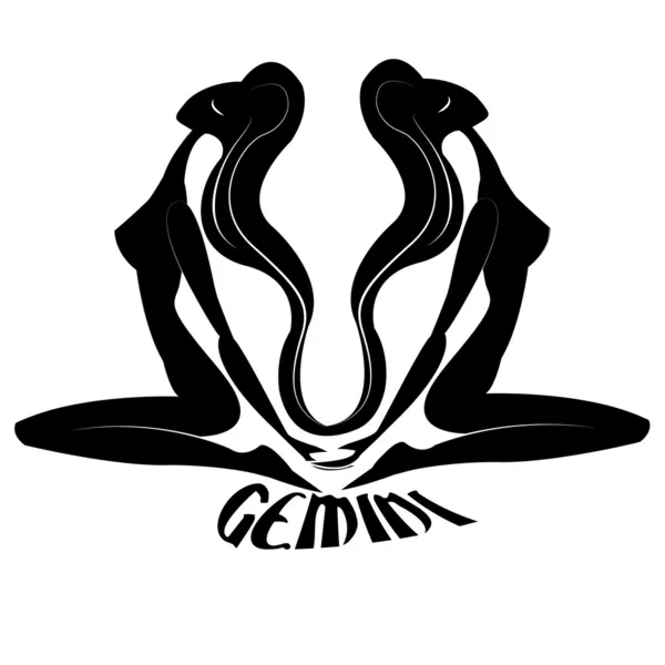 Gemini/Elegant zodiac sign — Stock Photo, Image