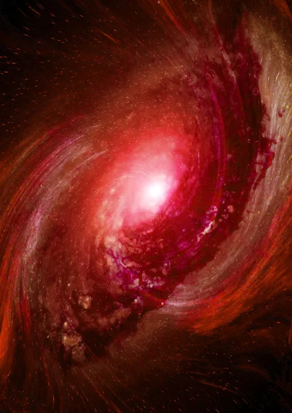 Далеко спіральна галактика — стокове фото