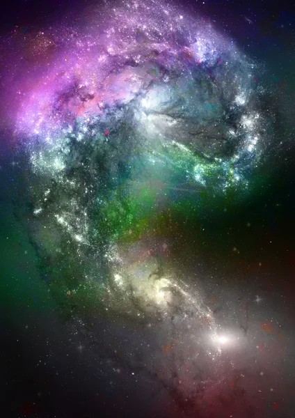 スペース星と星雲 — ストック写真